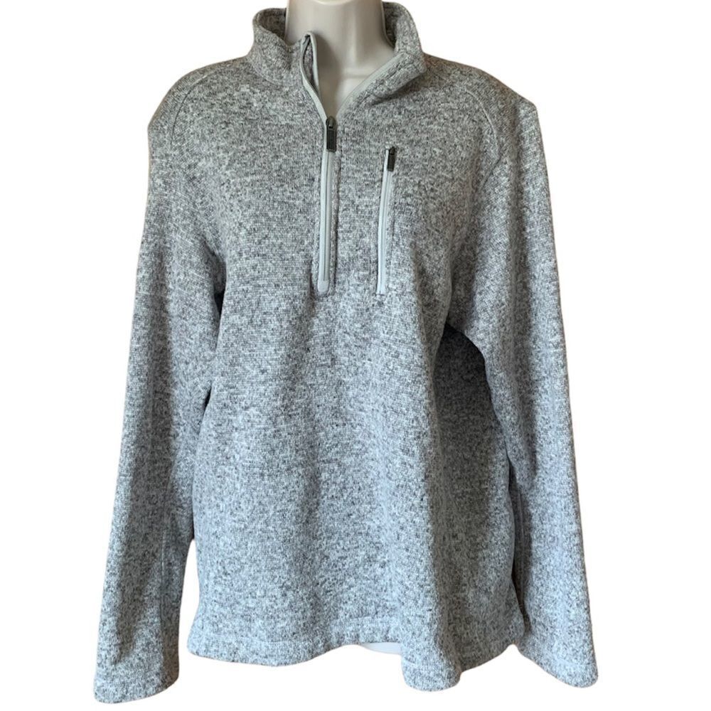 Woolrich grey 1/4 zip sweater size m
